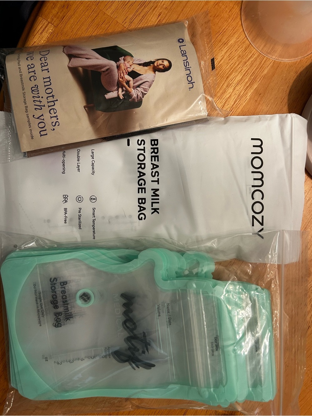 Liquid storage bags